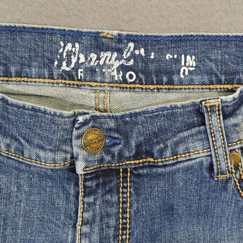 Wrangler Jeans Men's 38x30 Fits 35x29 Blue Retro Slim Boot Western Denim